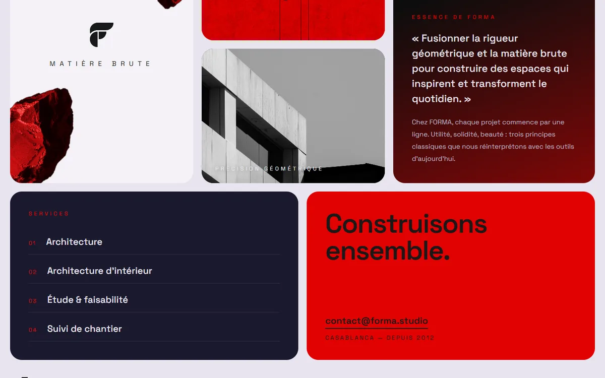 FORMA — capture d'écran