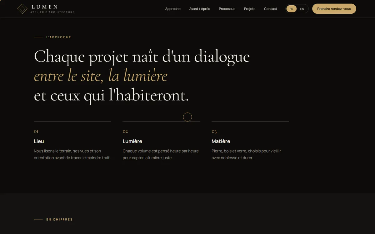 Atelier Lumen — capture d'écran
